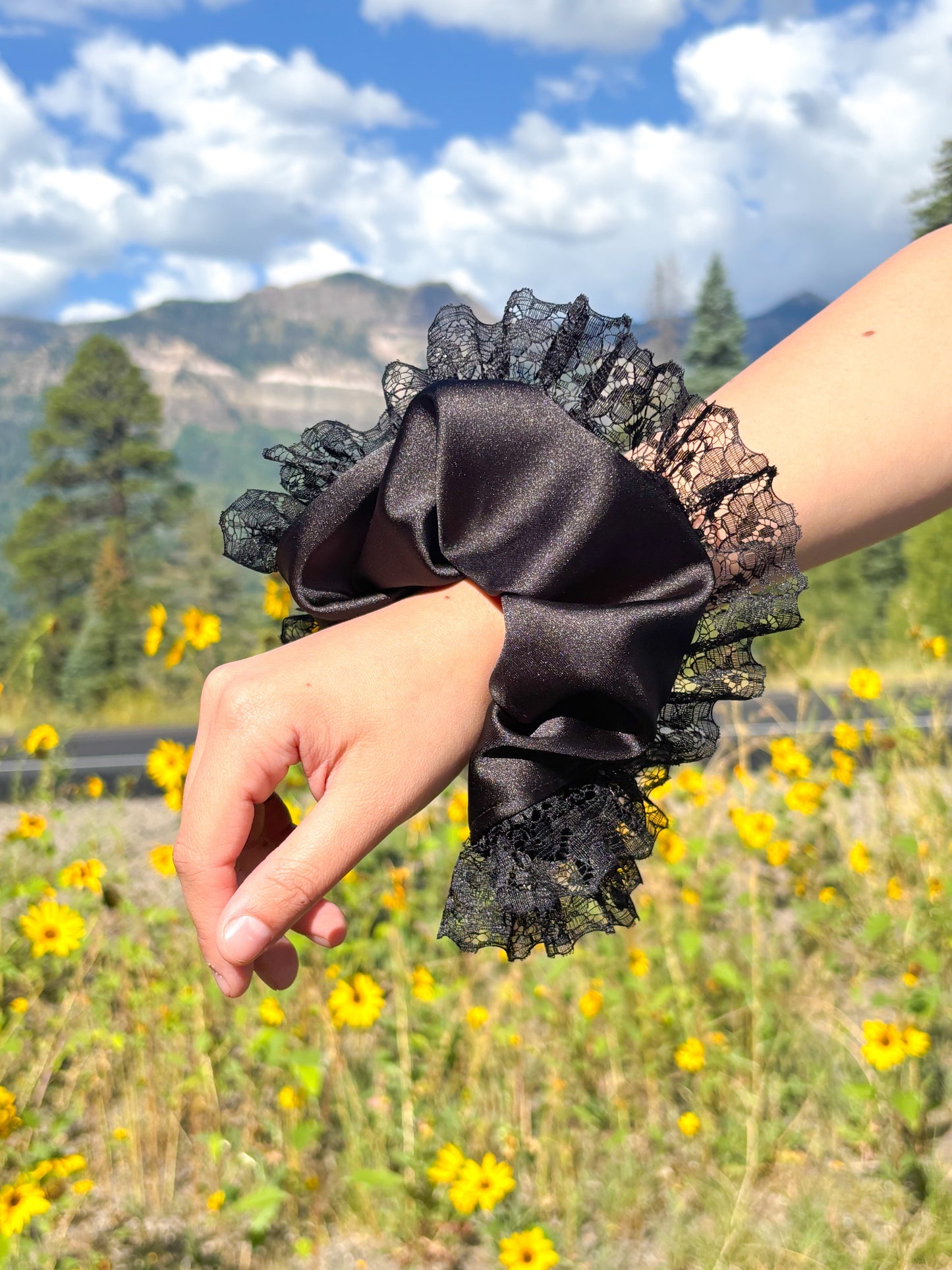 Midnight Silk Spell Scrunchie