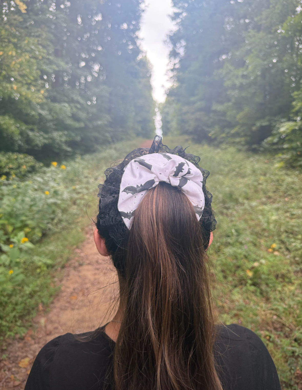 Midnight Bat Spell Scrunchie