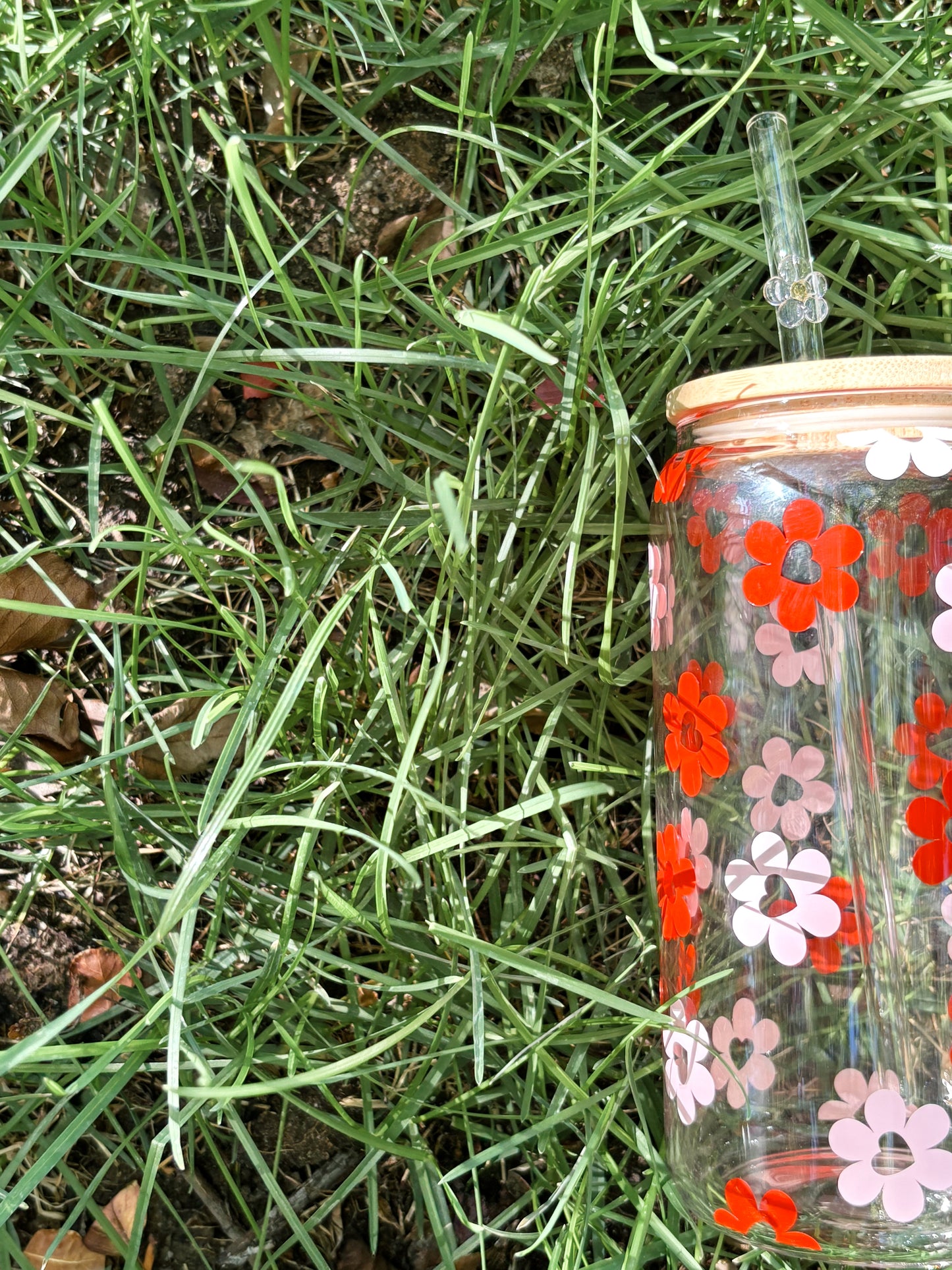 Sweet Harts 16oz Glass Tumbler