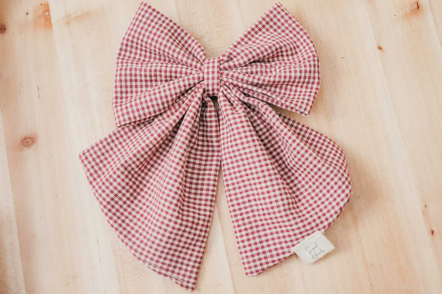 Fall Gingham Hair Bow